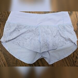 Lulumon Speed Up. Pale Blue Gravel Dust. Size 0 NWOT